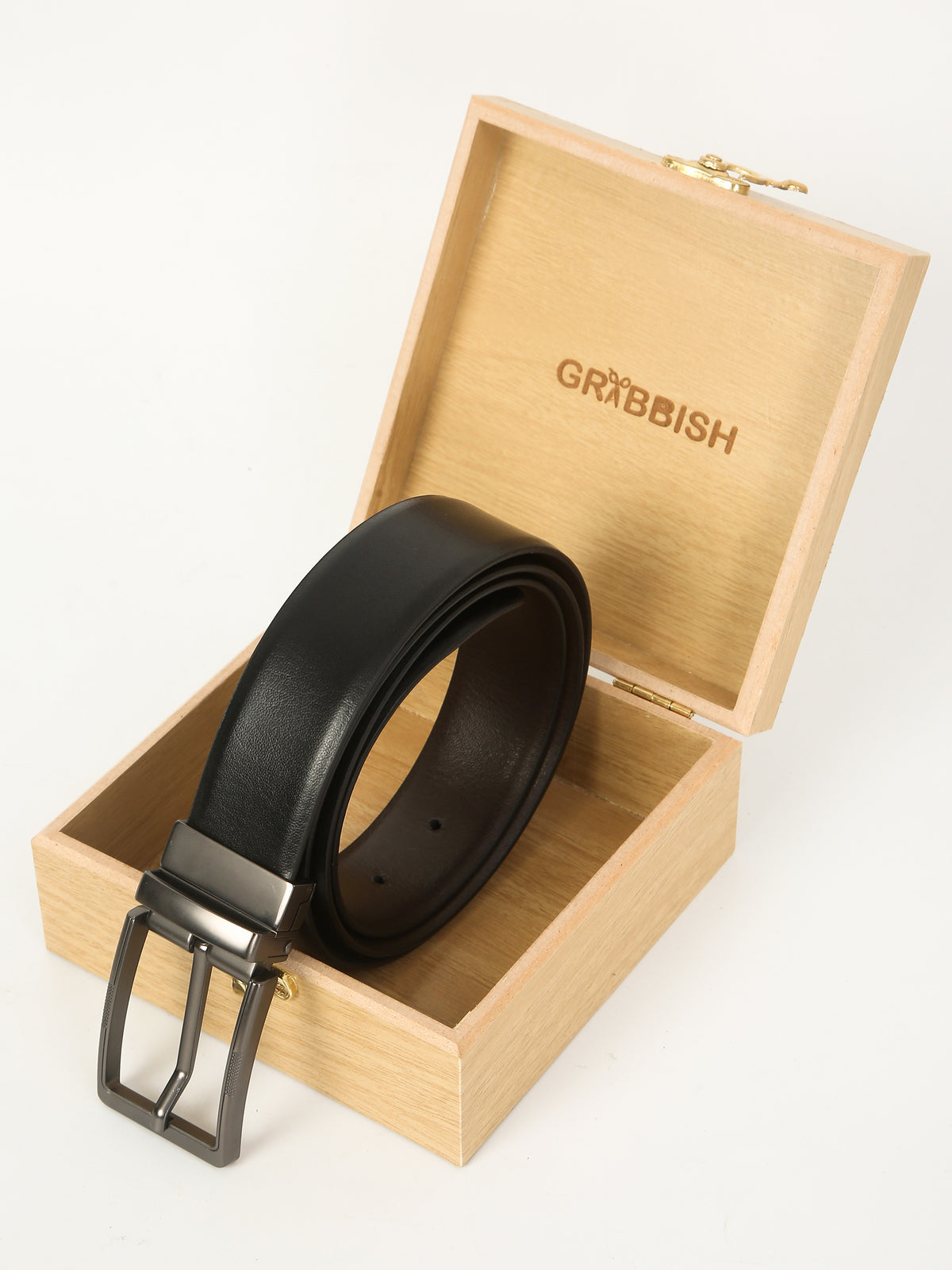 Classic Plain Reversible Leather Belt – Genuine Leather with Imported Buckle