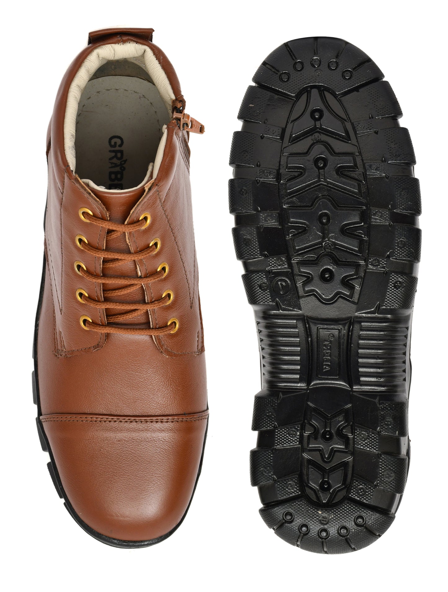 Men Leather Police Boots