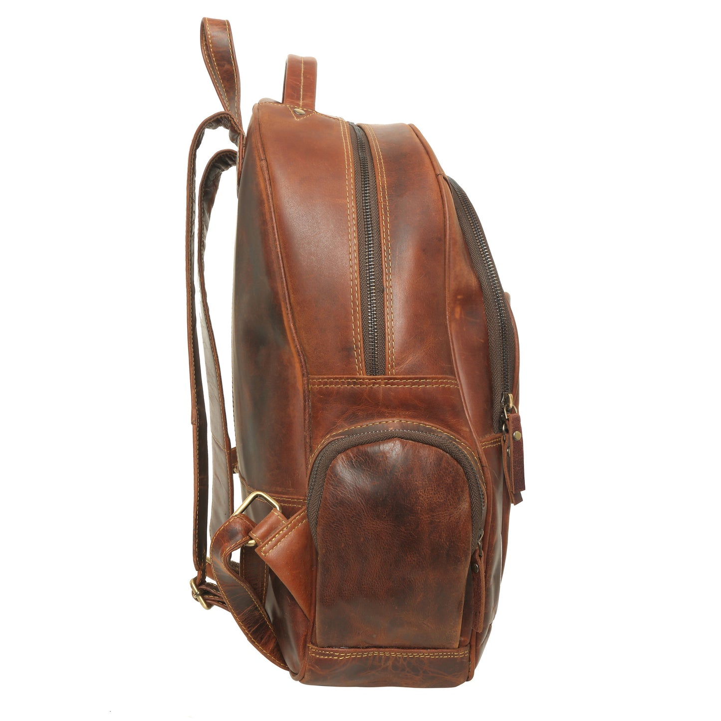 Premium Leather Backpack: Stylish, Durable, and Functional | Ideal for Travel, Work, and Everyday Use