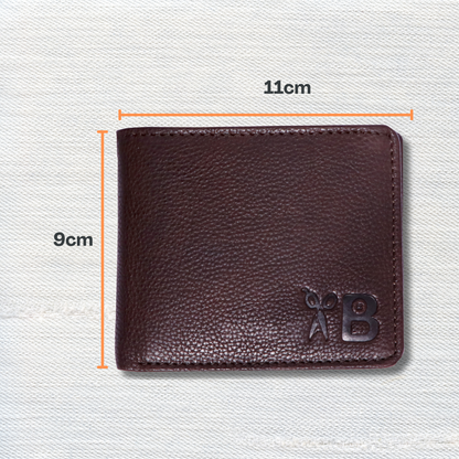 Men's Brown Leather Wallet - Timeless Elegance, Minimalist Design, Genuine Leather, Your Everyday Essential in Classic Brown