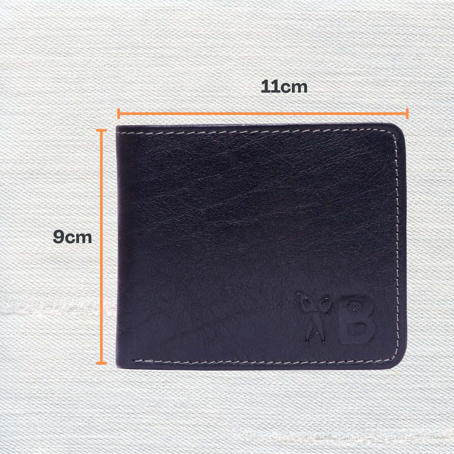 Classic Black Leather Wallet for Men - Sleek & Minimalist Design, Genuine Leather, Compact and Stylish Everyday Essential