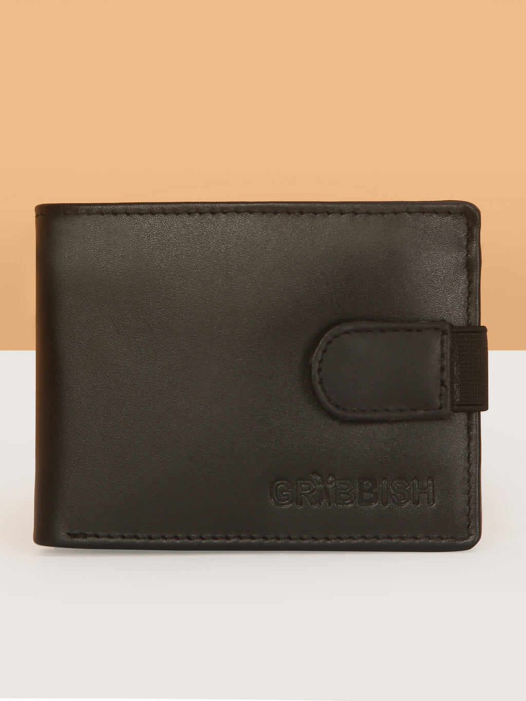 Black Bifold Leather Mens Wallet
