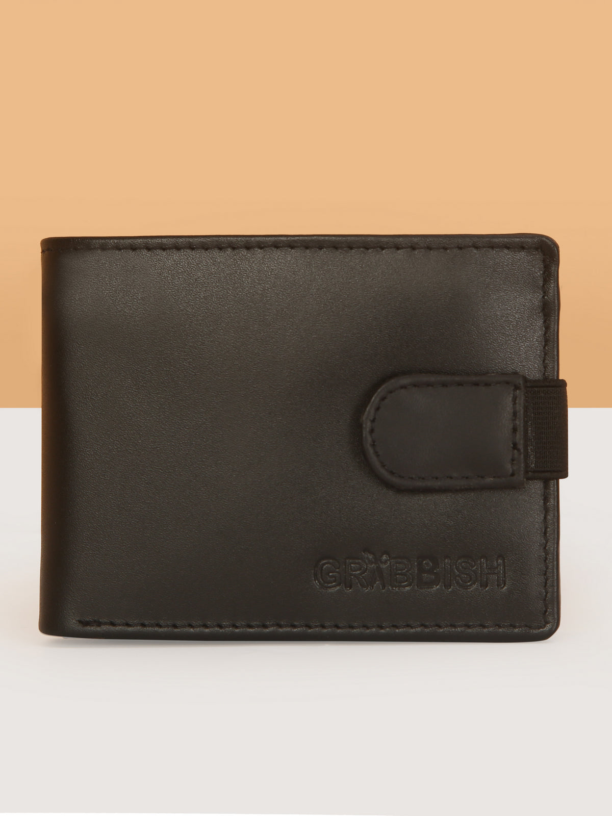 Black Bifold Leather Mens Wallet