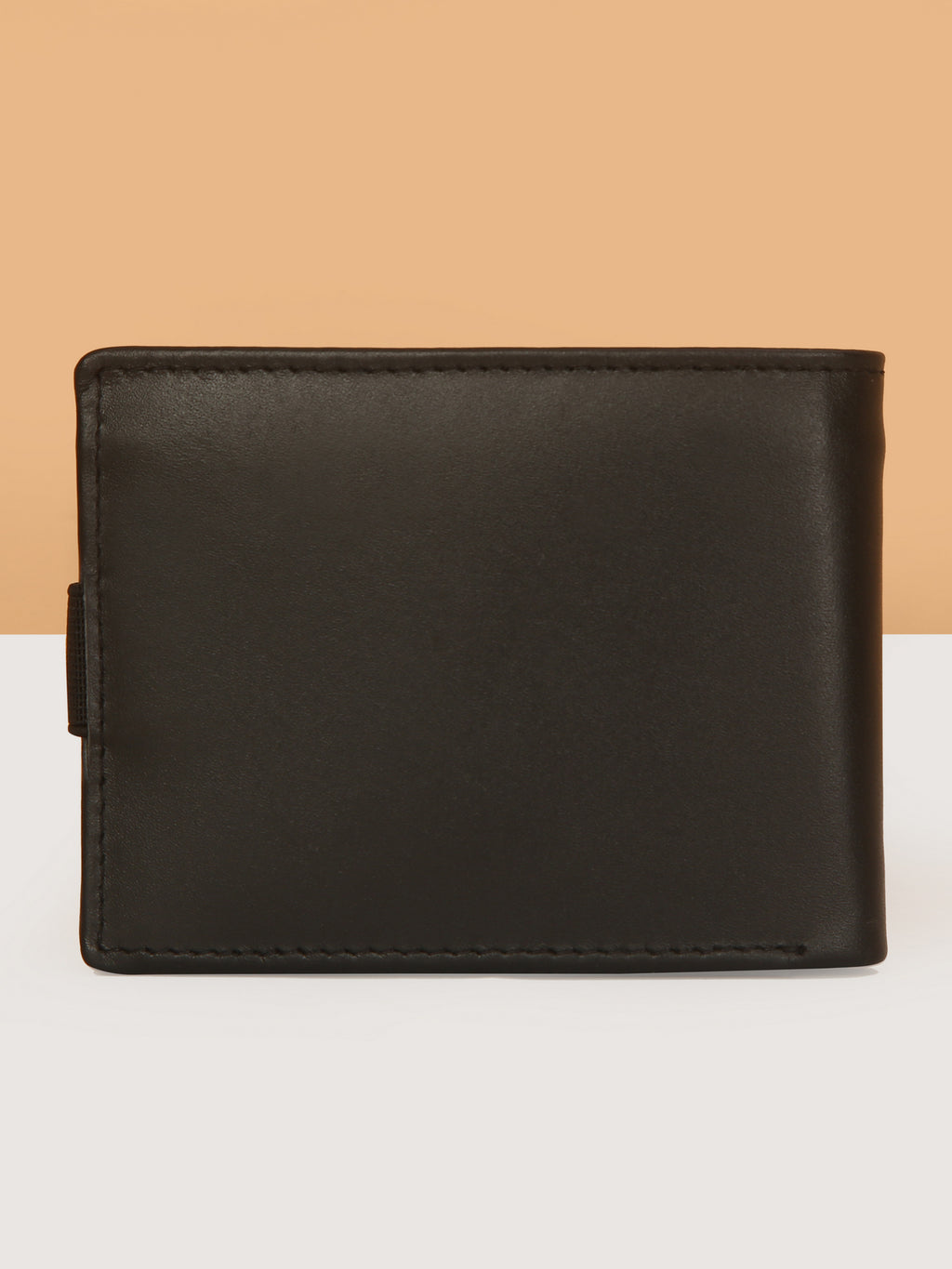 Black Bifold Leather Mens Wallet