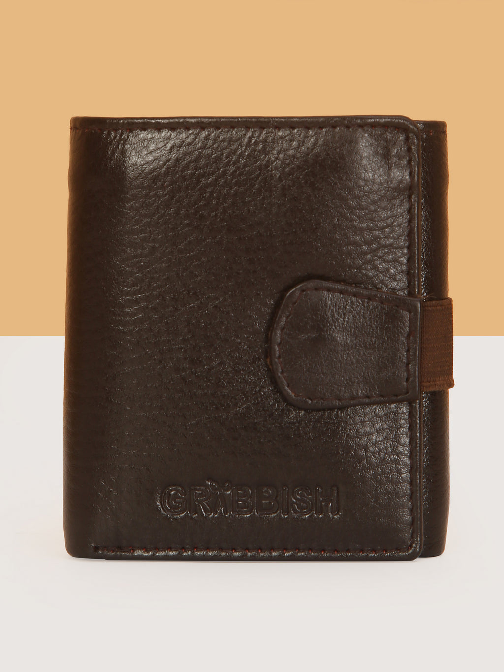 Chocolate Brown Trifold Leather Mens Wallet