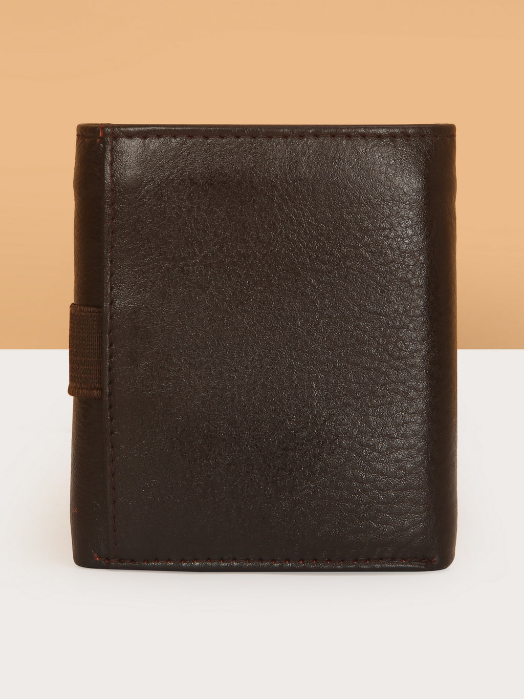Chocolate Brown Trifold Leather Mens Wallet