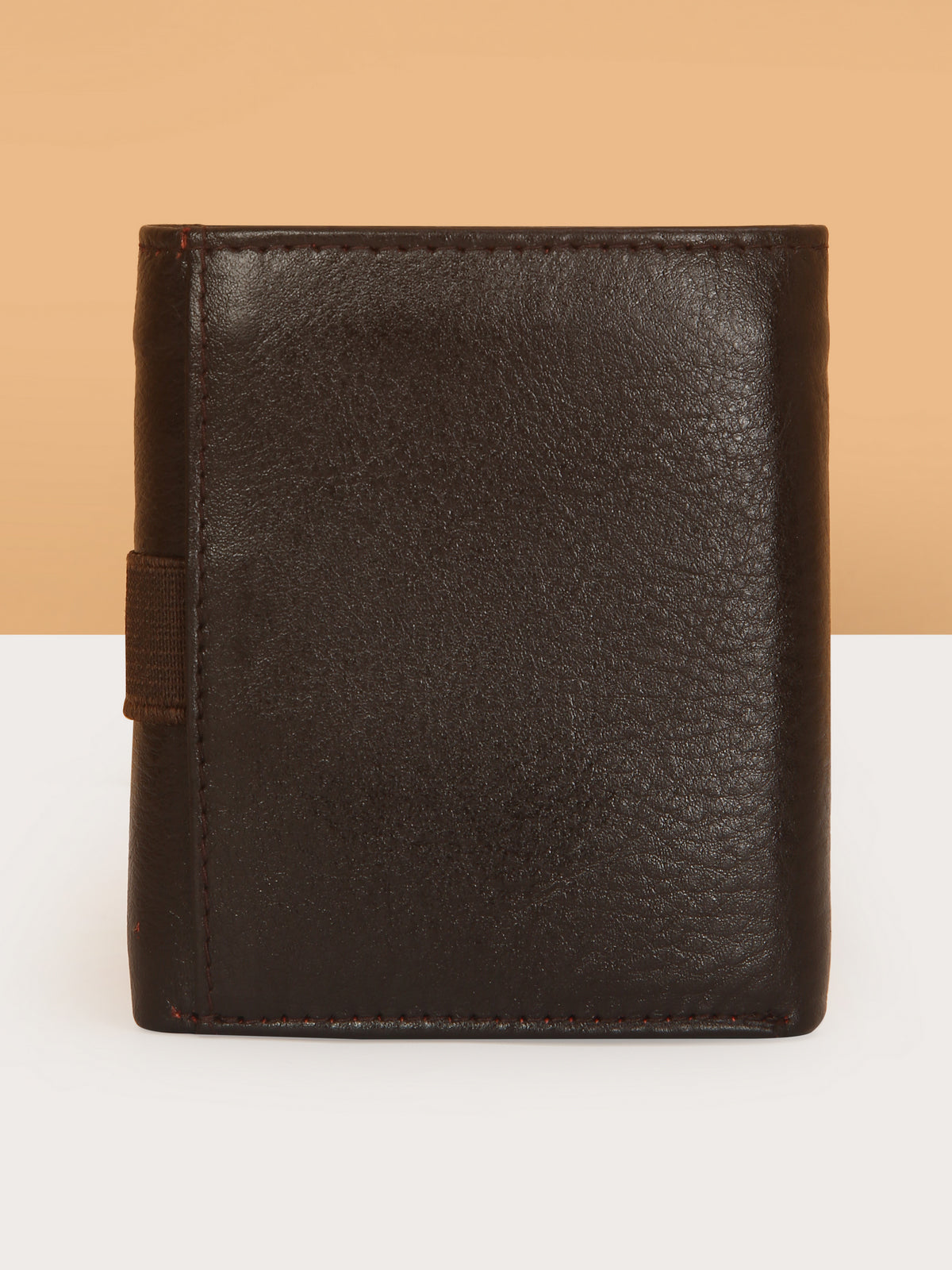 Chocolate Brown Trifold Leather Mens Wallet