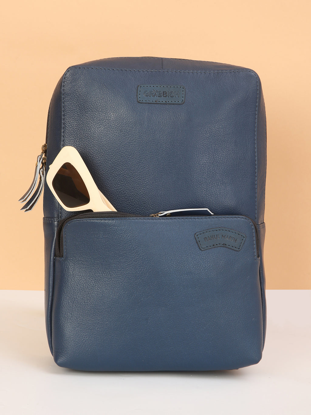 Azure Crossbody Leather Chest Bag  – Rahul Makin's Signature Monogram Edition