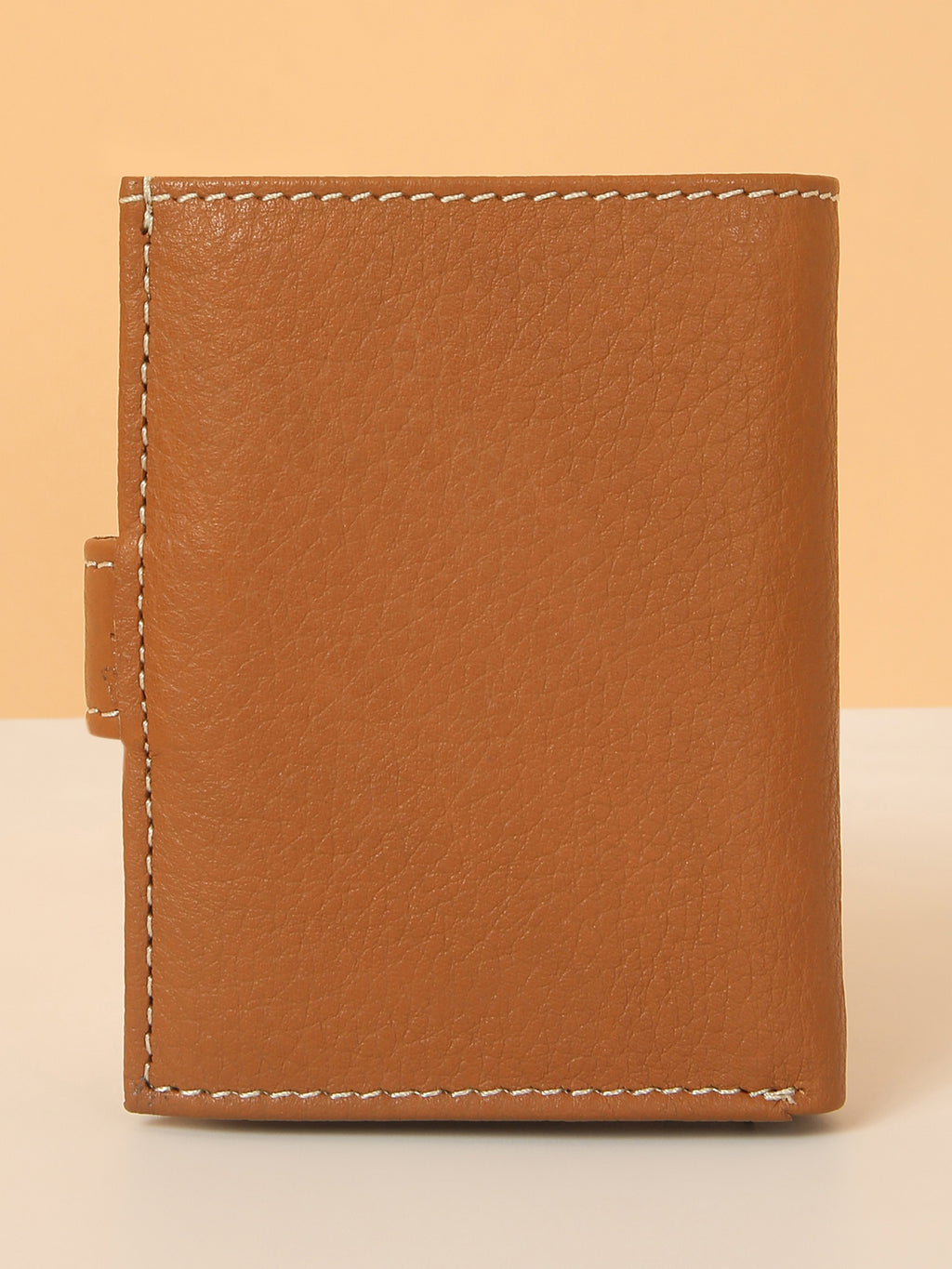 Tan POP-UP Card Wallet with RFID Protection