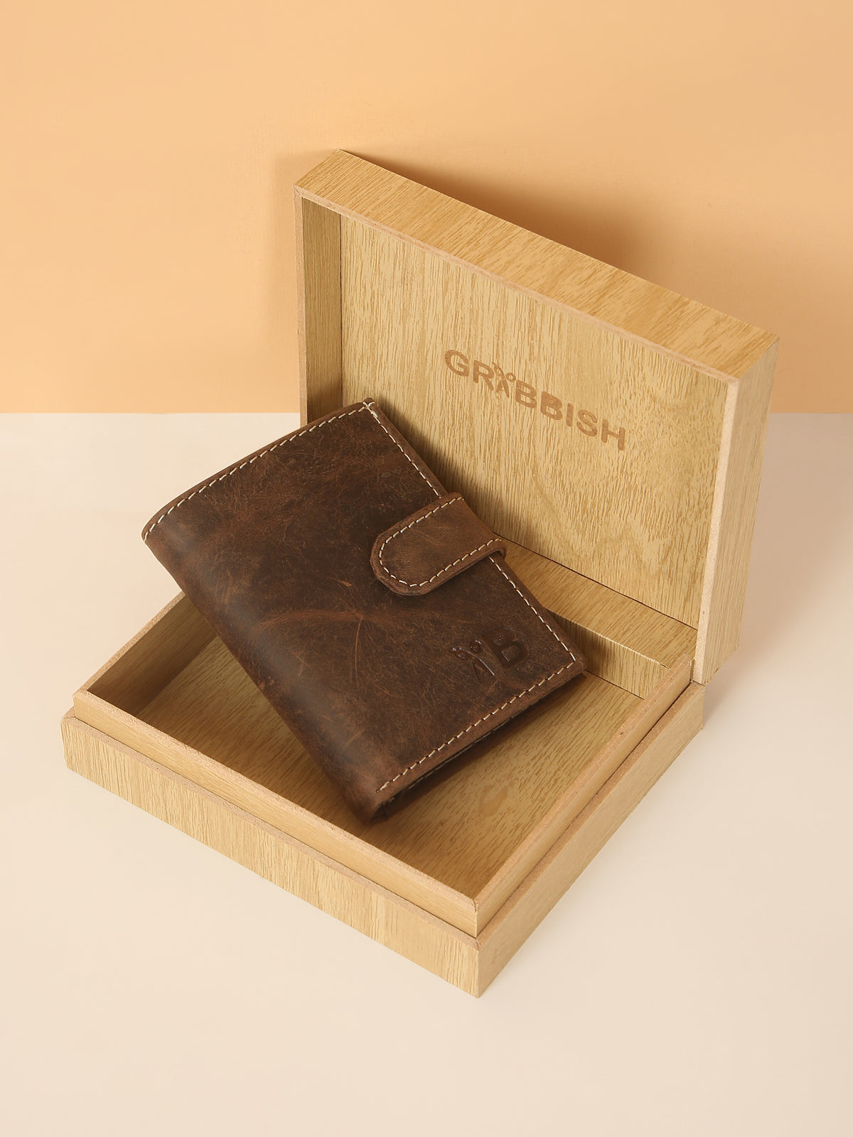Wood Finish POP-UP Card Wallet with RFID Protection