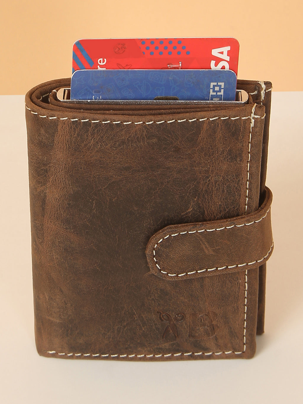 Wood Finish POP-UP Card Wallet with RFID Protection
