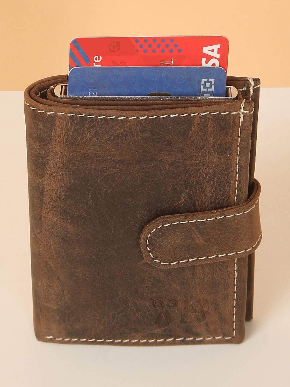 Wood Finish POP-UP Card Wallet with RFID Protection