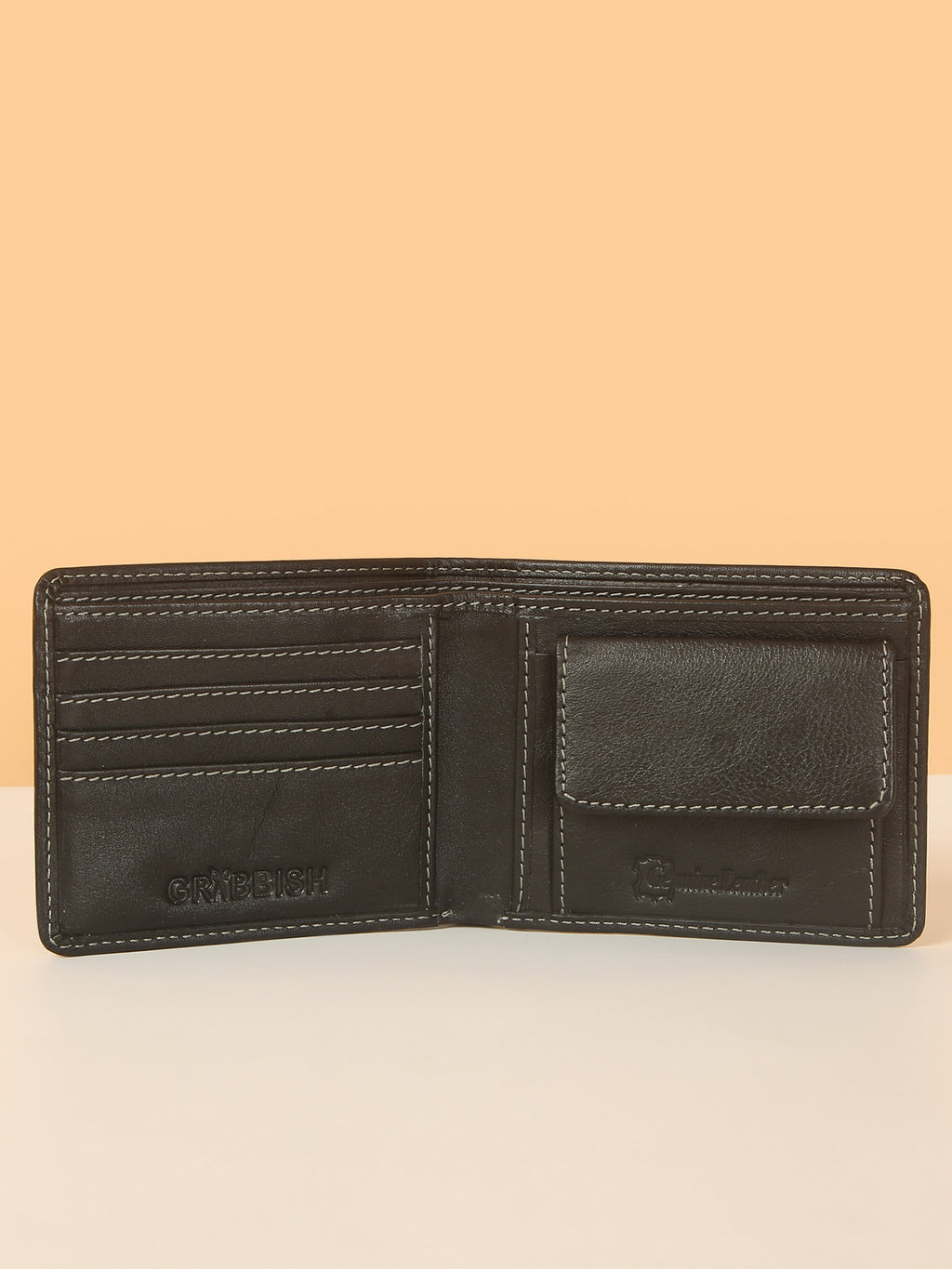 Black Bifold Leather Men's Wallet