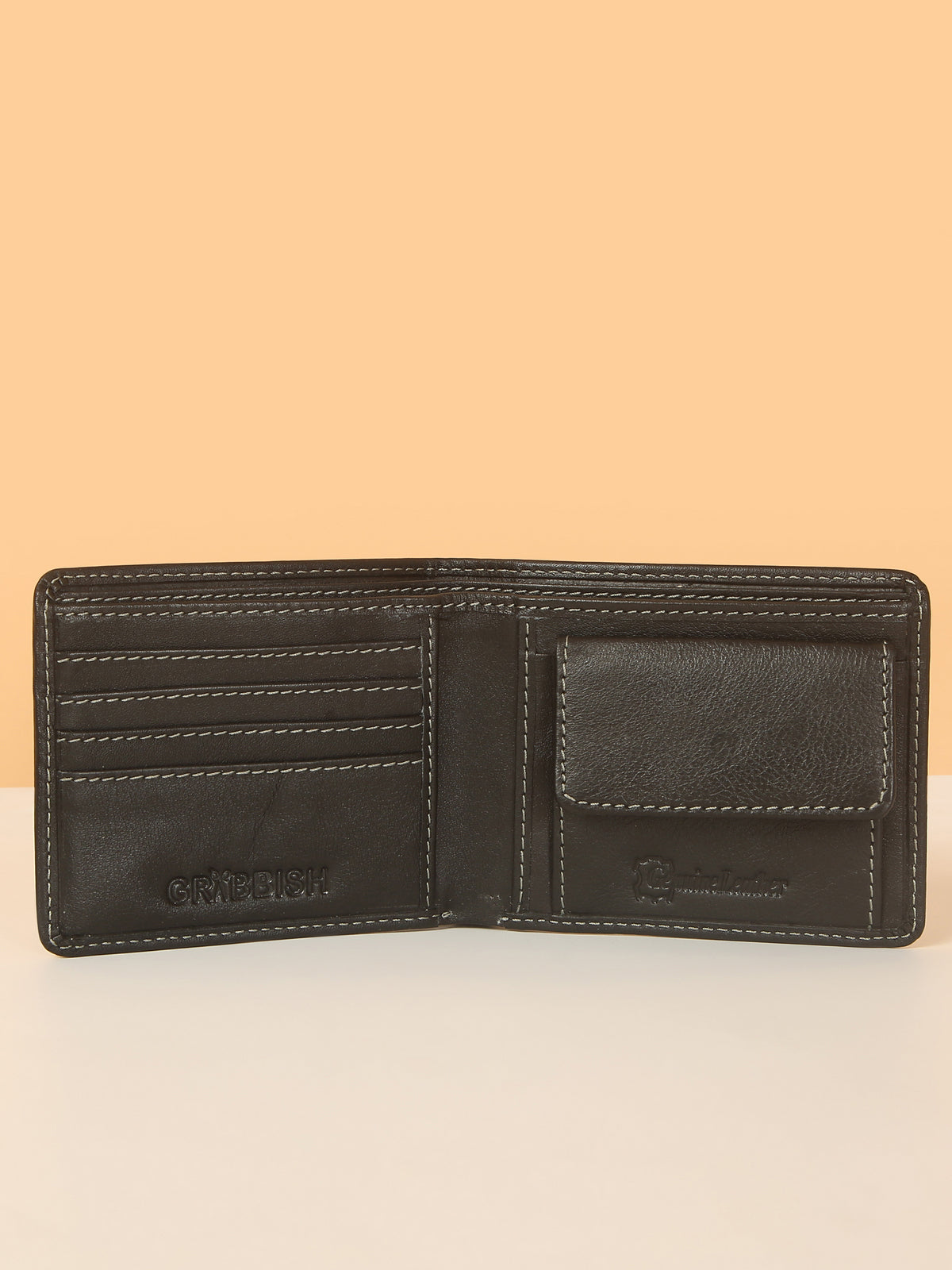 Black Bifold Leather Men's Wallet