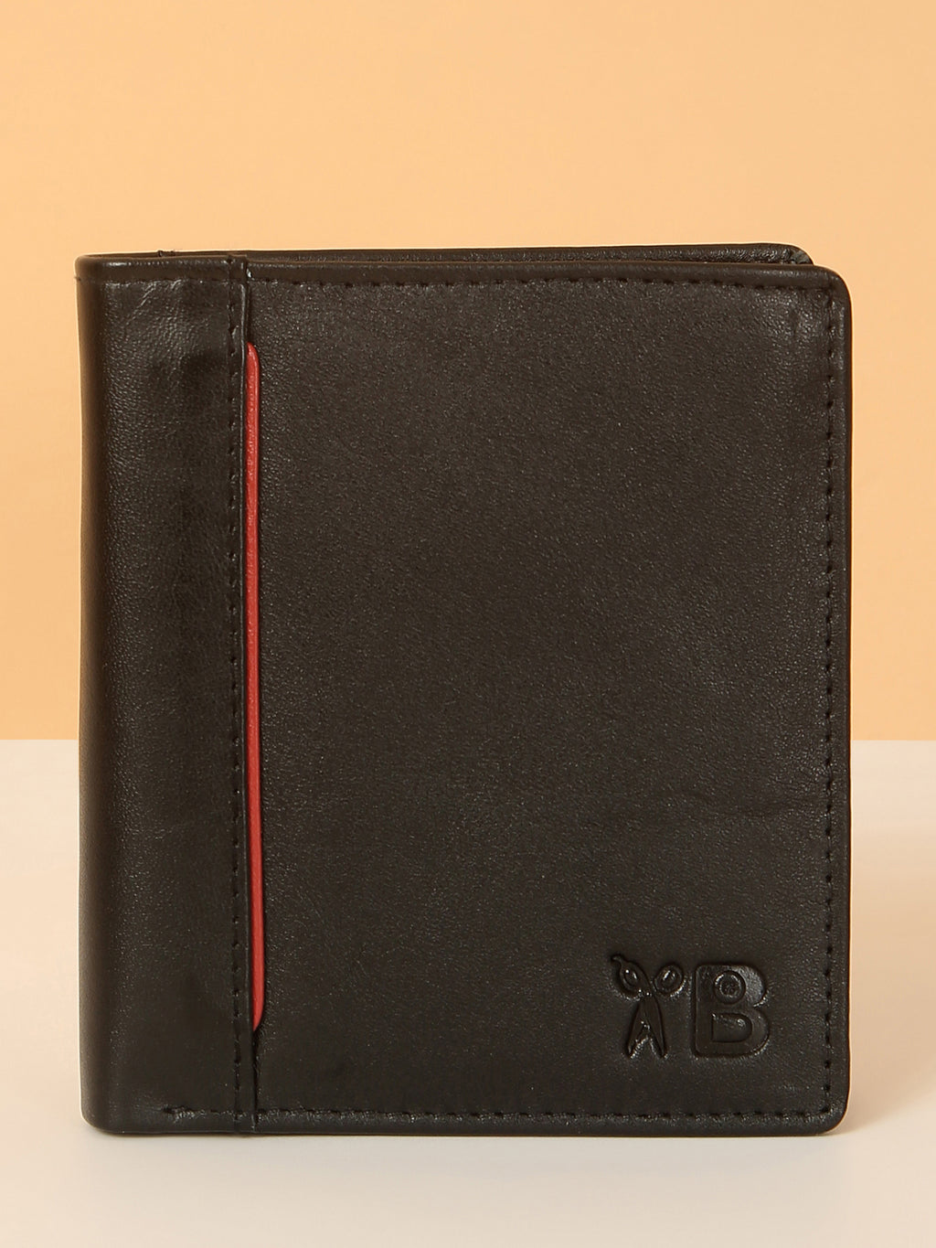 Black Leather Notebook Wallet for Men – Classic Style & Practical Design
