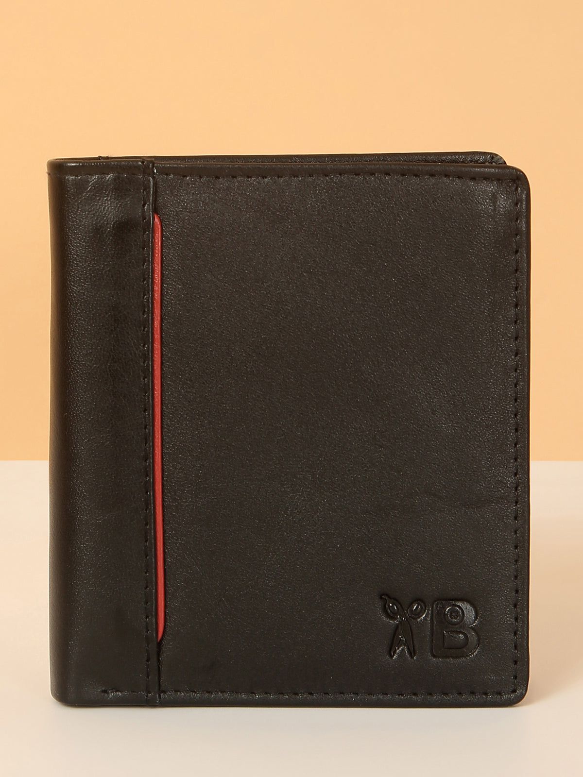 Black Leather Notebook Wallet for Men – Classic Style & Practical Design