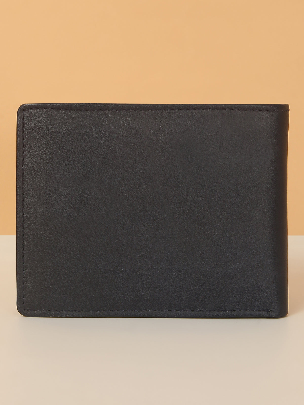 Blue Bifold Leather Wallet for Men – ID Card Slot & Slim Design