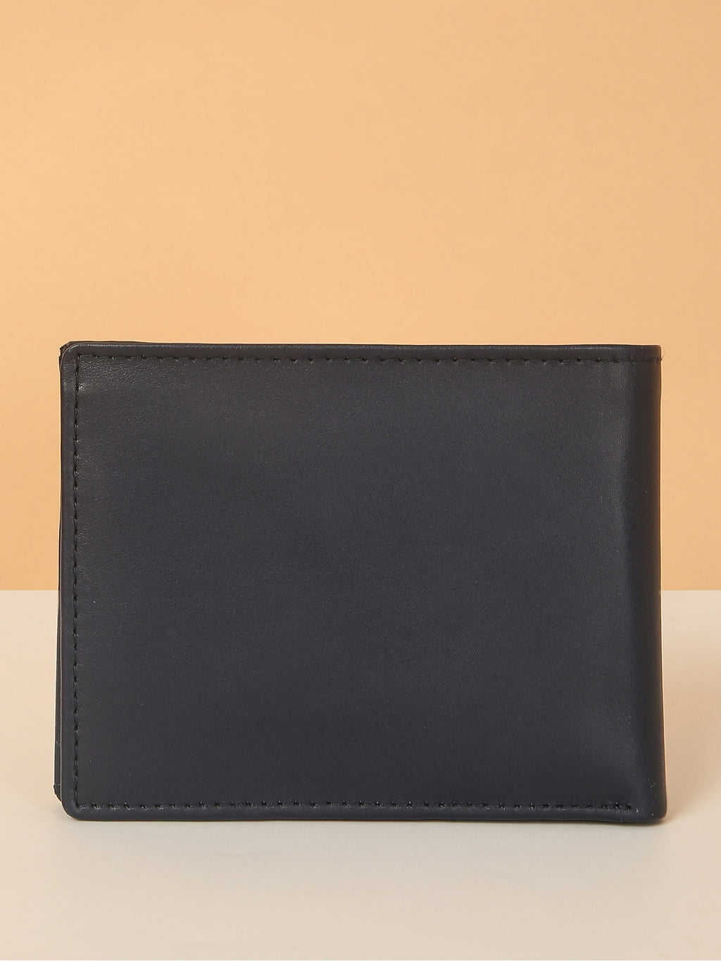 Blue Bifold Leather Wallet for Men – Detachable Card Holder