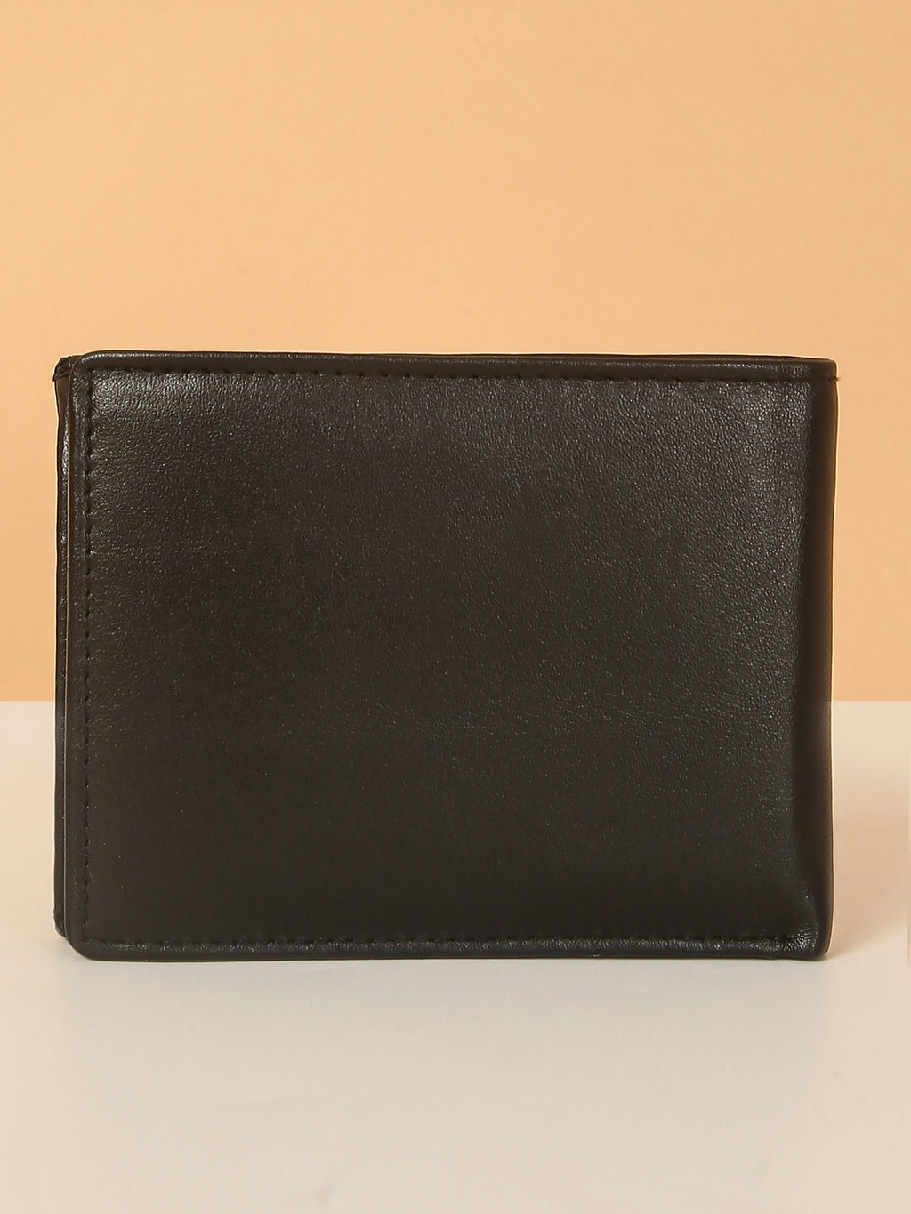 Black Bifold Leather Wallet for Men – Detachable Card Holder
