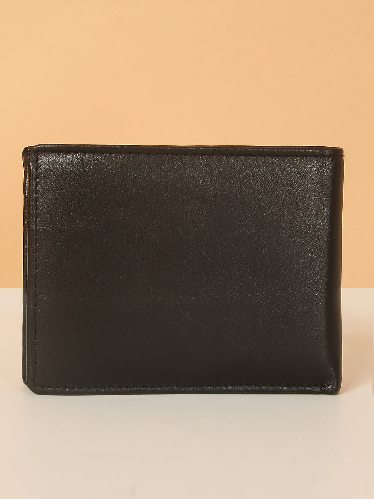 Black Bifold Leather Wallet for Men – Detachable Card Holder