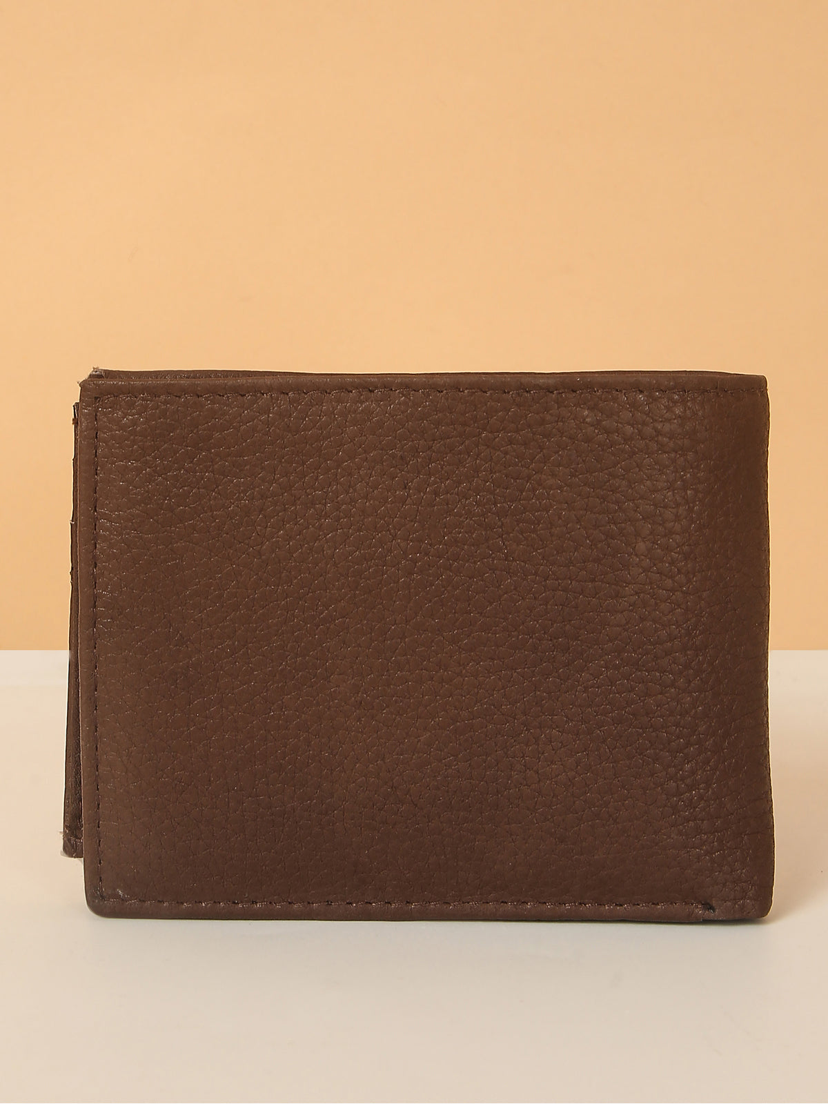 Brown Bifold Leather Wallet for Men – Detachable Card Holder