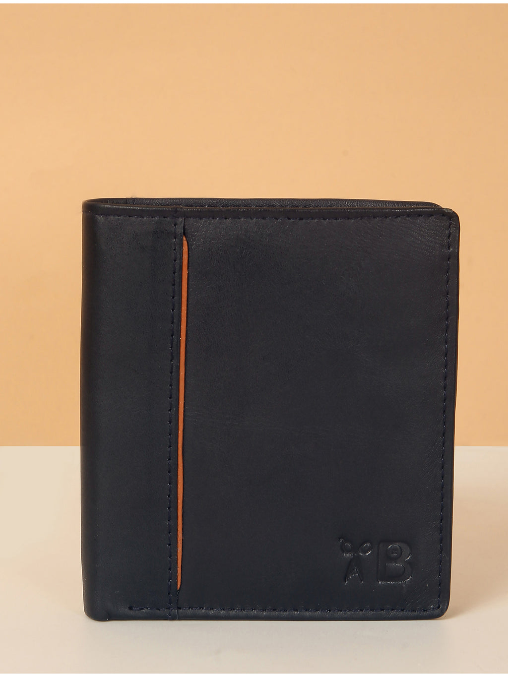 Blue Leather Notebook Wallet for Men – Classic Style & Practical Design