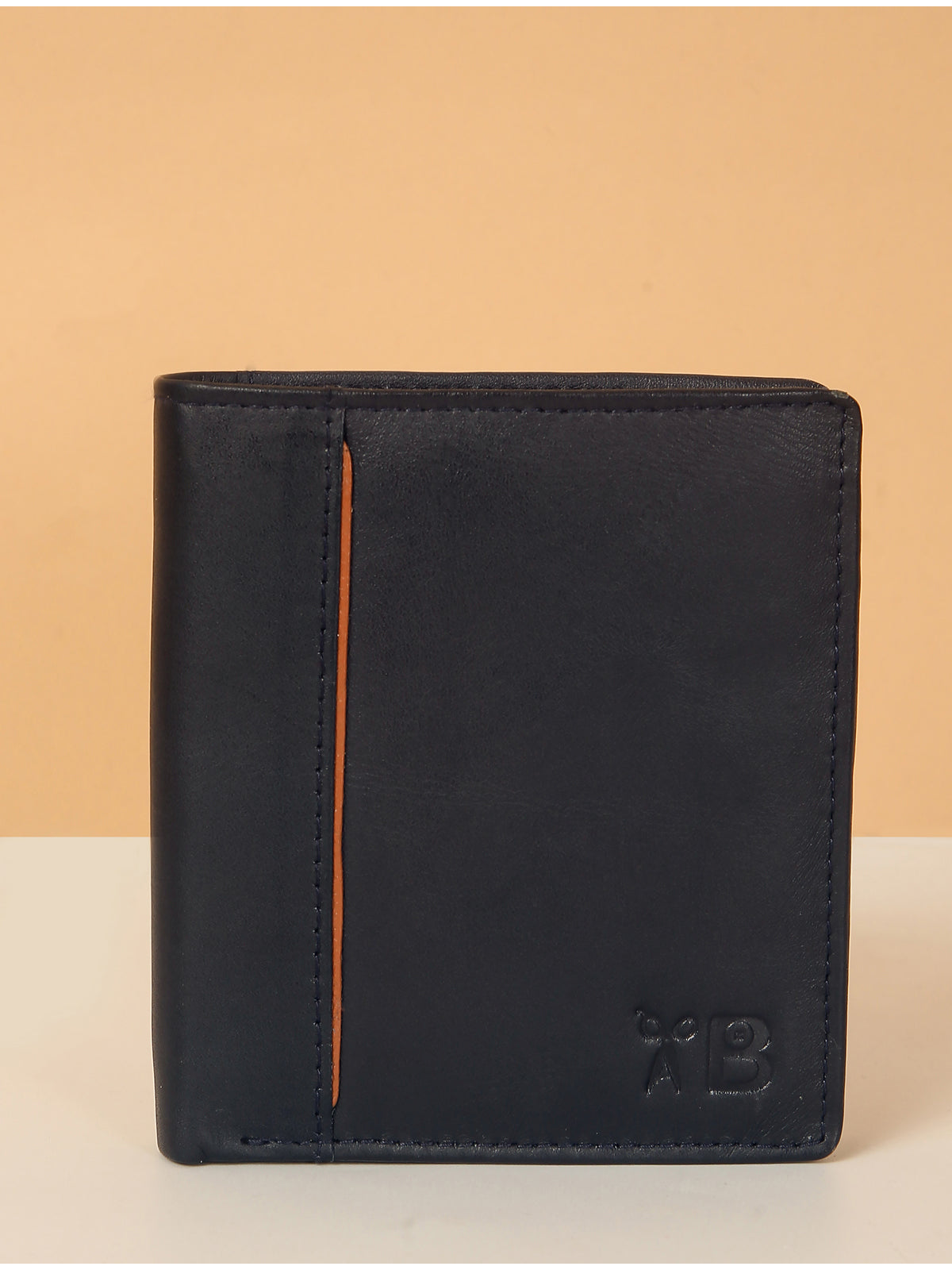 Blue Leather Notebook Wallet for Men – Classic Style & Practical Design