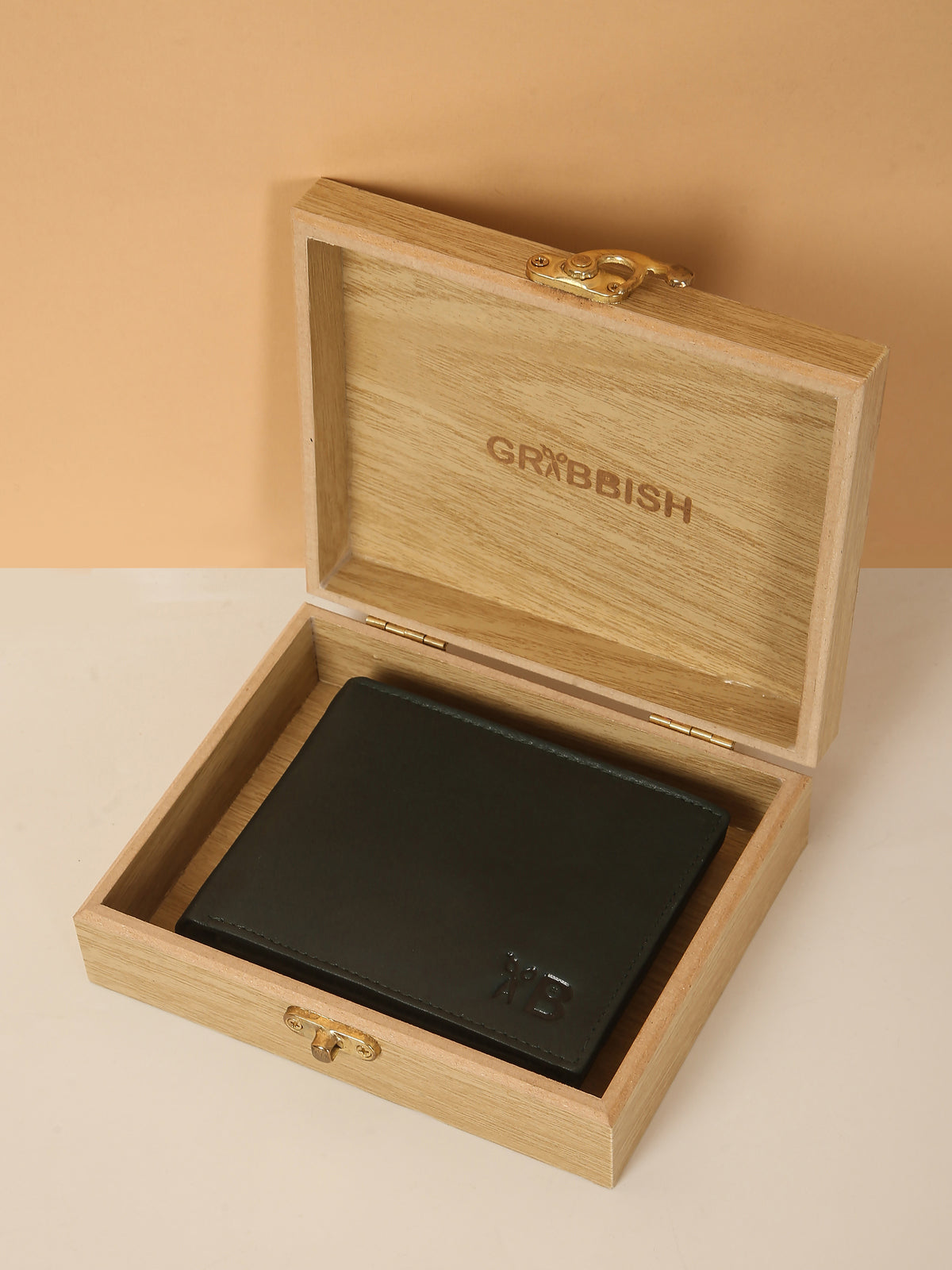 Green Bifold Leather Wallet for Men