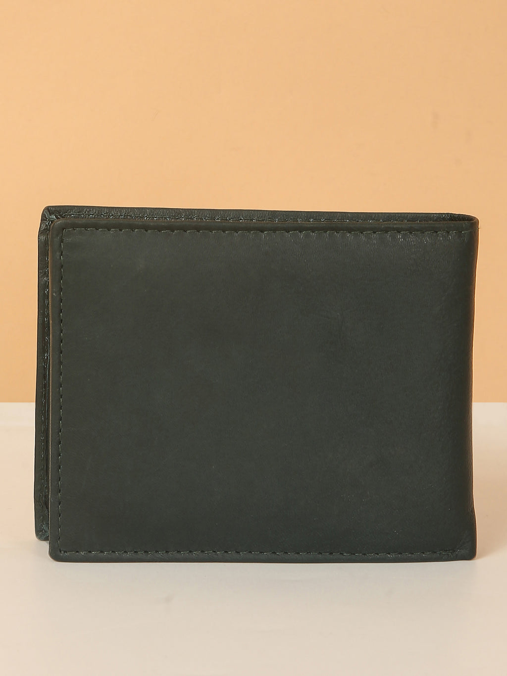 Green Bifold Leather Wallet for Men