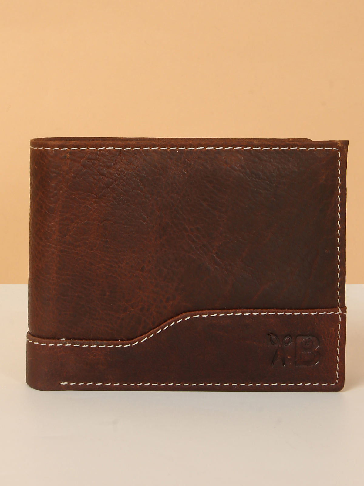 Brown Designer Bifold Leather Wallet for Men