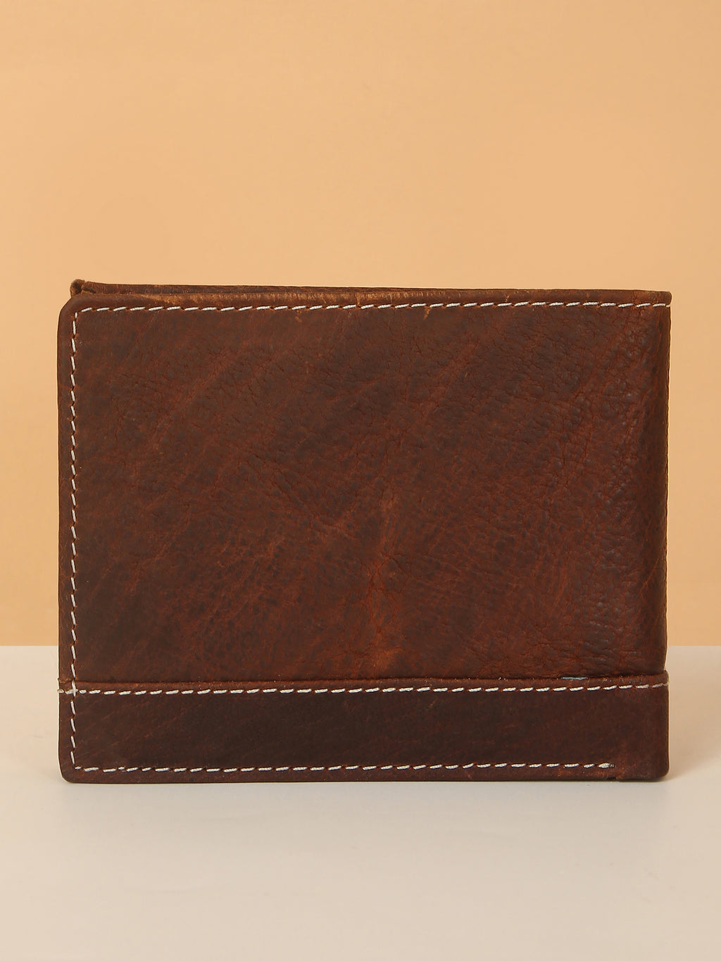 Brown Designer Bifold Leather Wallet for Men