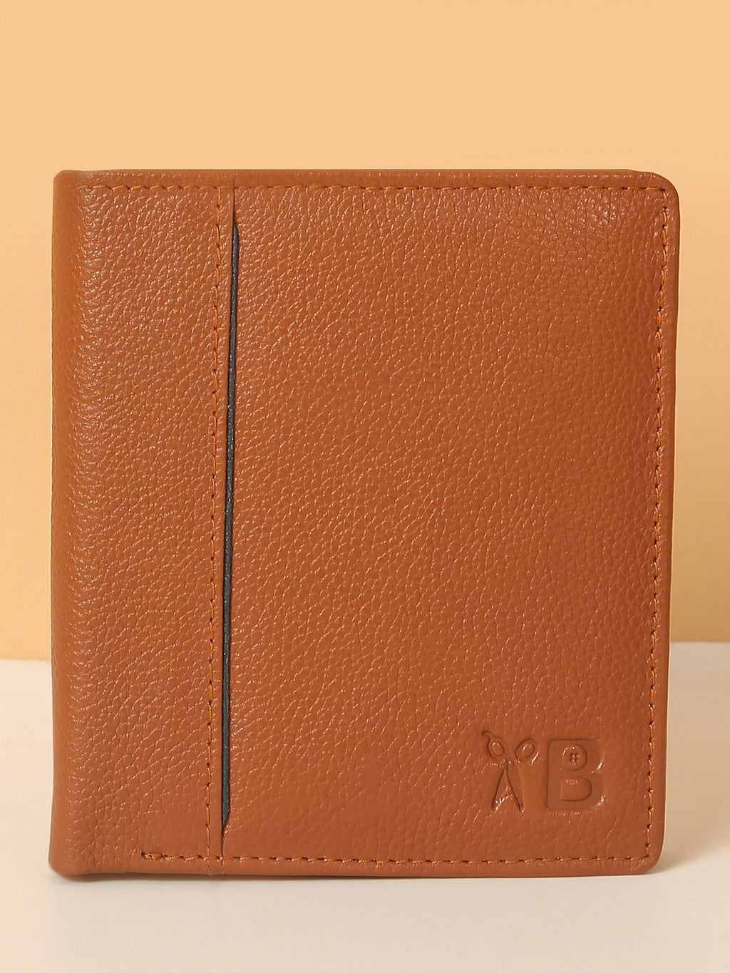 Tan Leather Notebook Wallet for Men – Classic Style & Practical Design