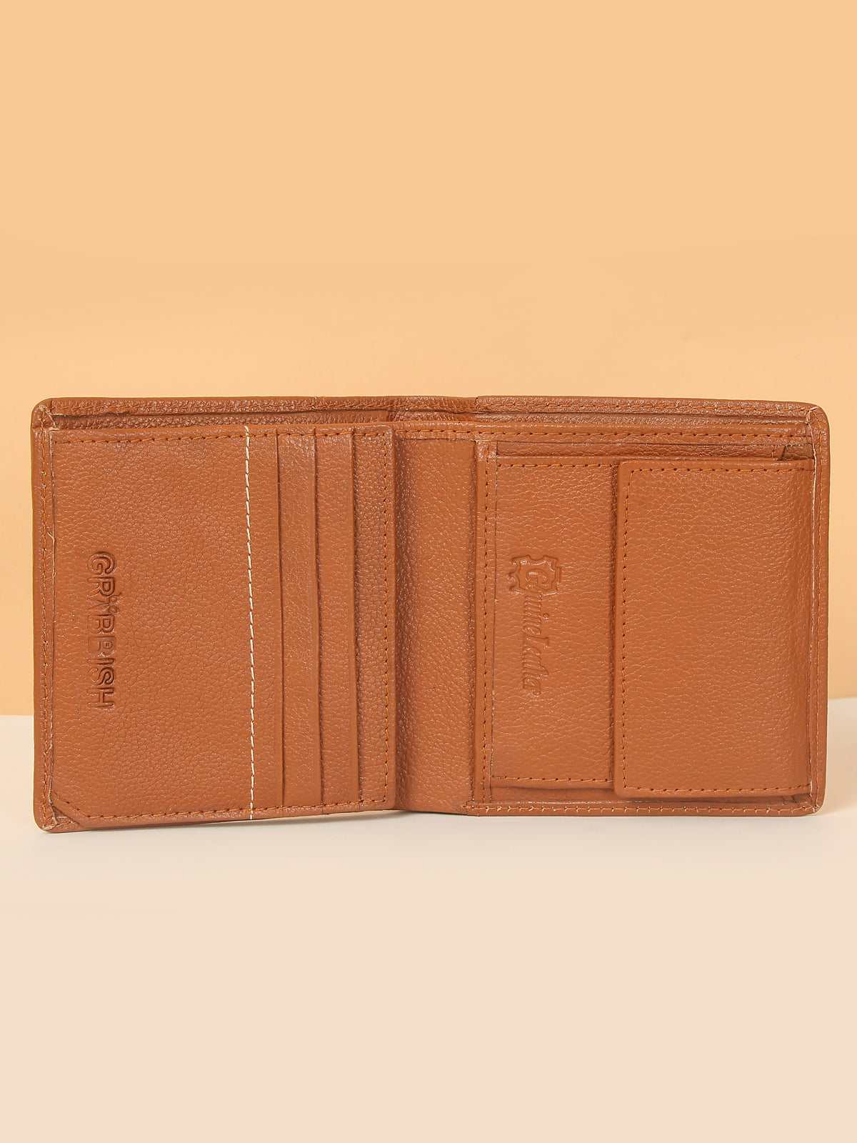 Tan Leather Notebook Wallet for Men – Classic Style & Practical Design