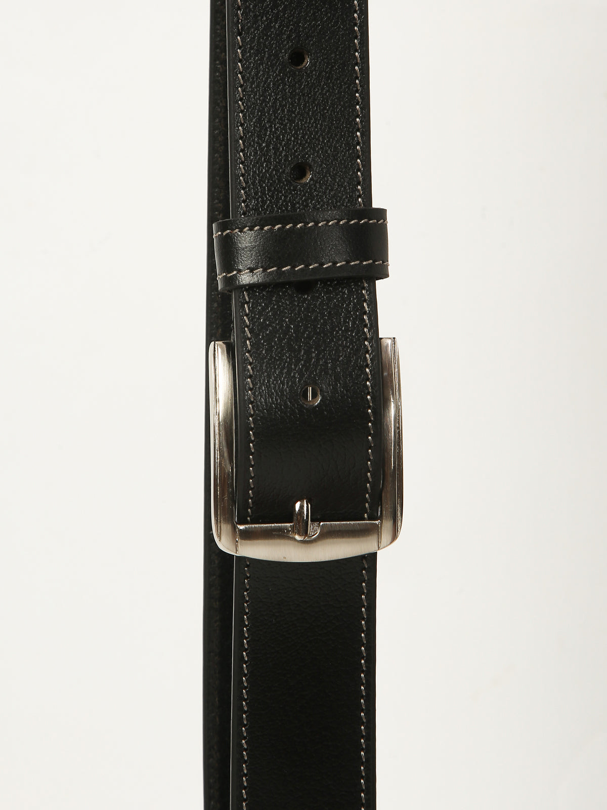 Casual Black Leather Belt – Genuine Leather Comfort with Everyday Style