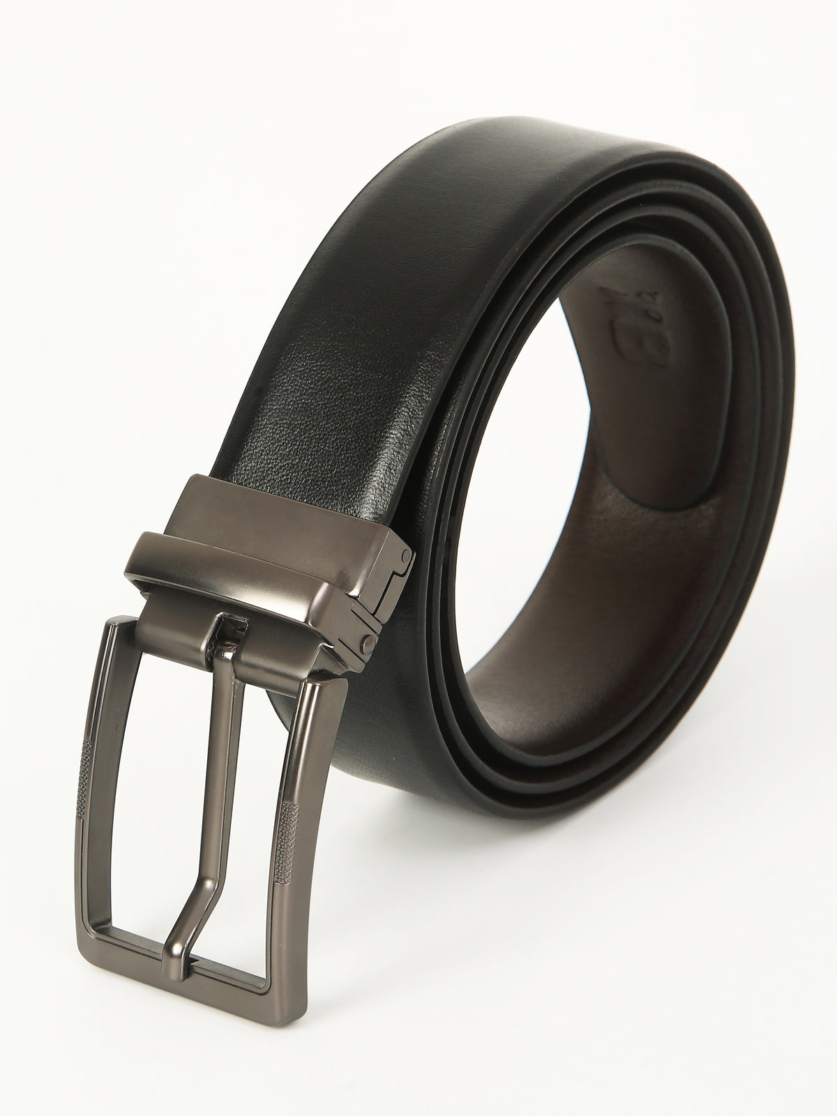 Classic Plain Reversible Leather Belt – Genuine Leather with Imported Buckle