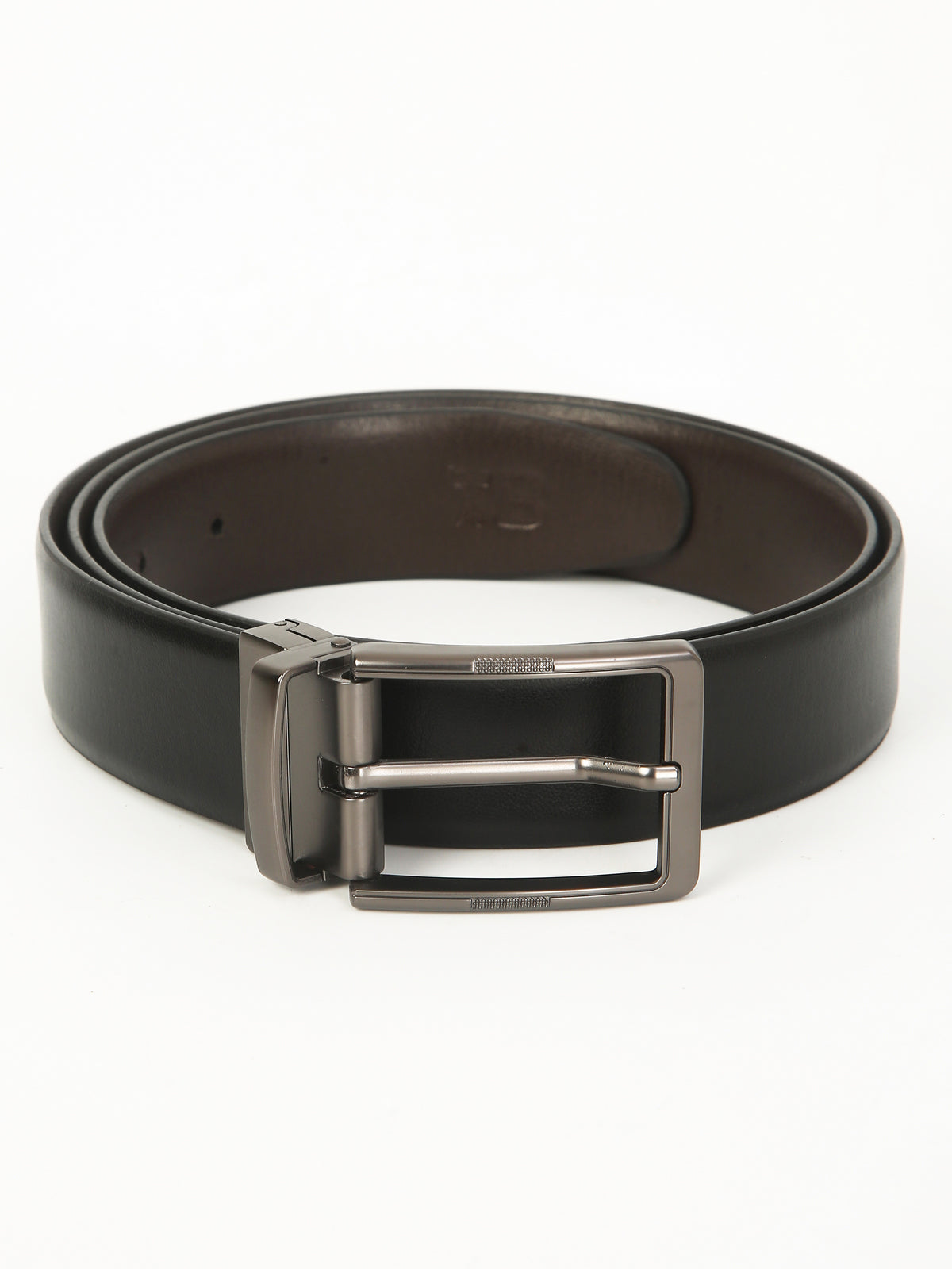 Classic Plain Reversible Leather Belt – Genuine Leather with Imported Buckle