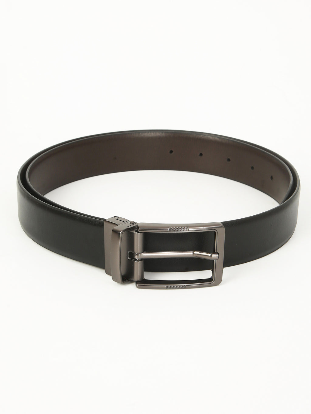 Classic Plain Reversible Leather Belt – Genuine Leather with Imported Buckle