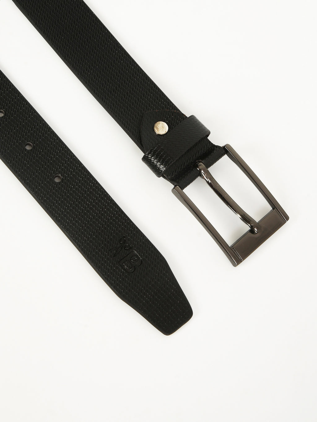 Luxor Black Formal Genuine Leather Belt with Imported Buckle