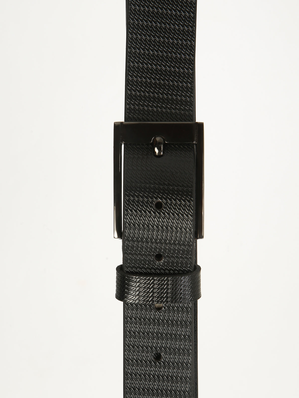 Luxor Black Formal Genuine Leather Belt with Imported Buckle