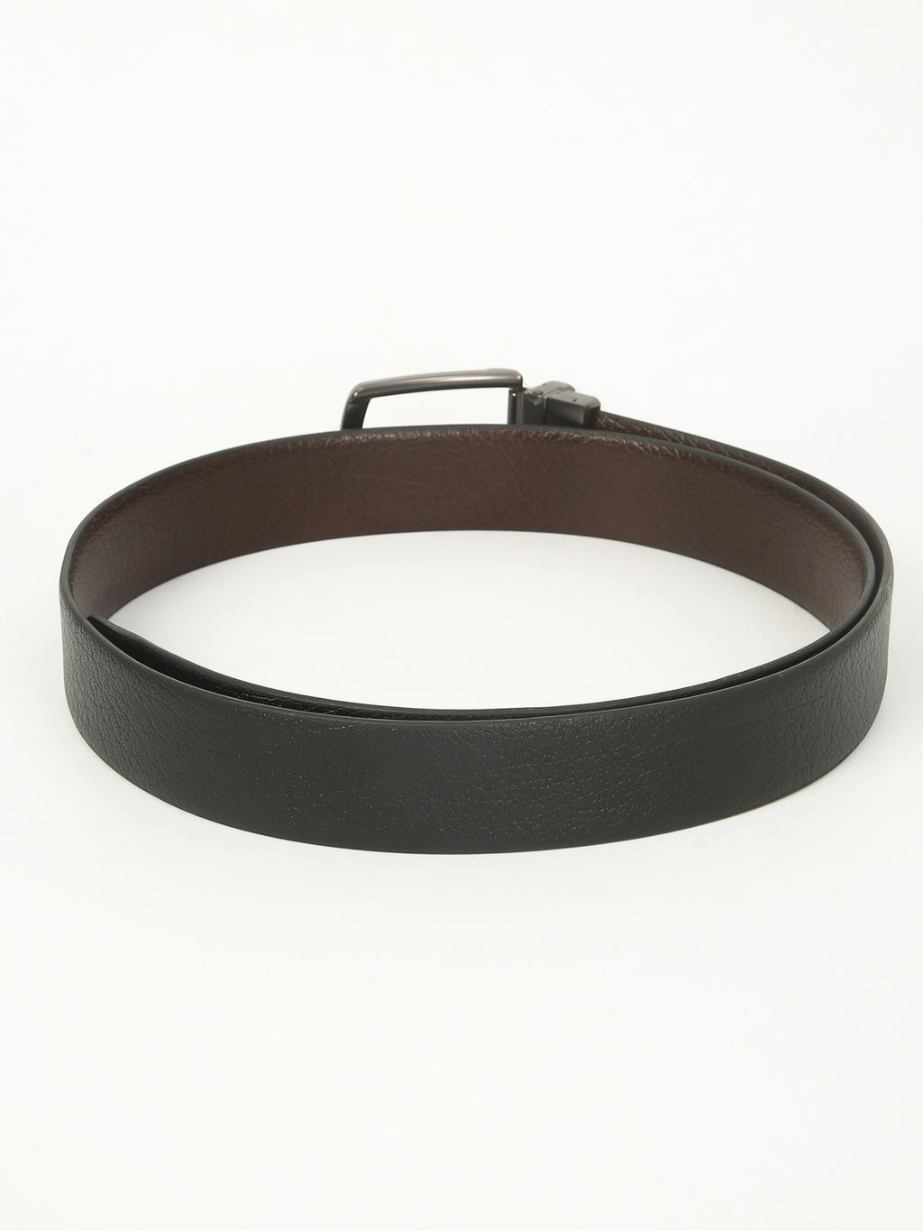 Shrunken Reversible Leather Belt – Genuine Leather Elegance with Imported Buckle