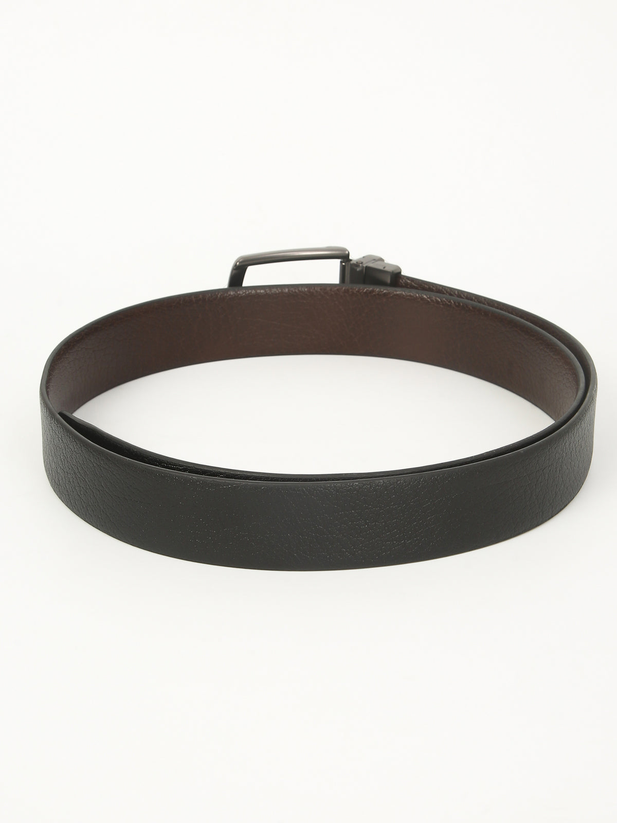 Shrunken Reversible Leather Belt – Genuine Leather Elegance with Imported Buckle