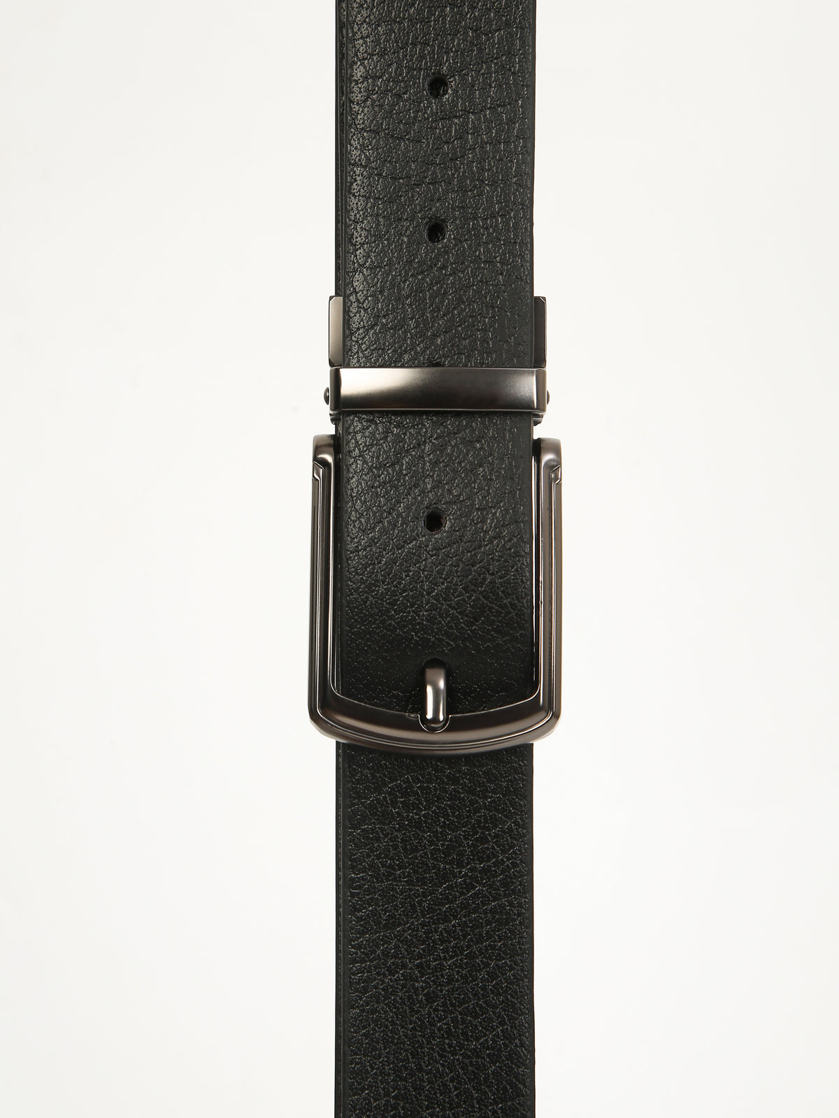 Shrunken Reversible Leather Belt – Genuine Leather Elegance with Imported Buckle