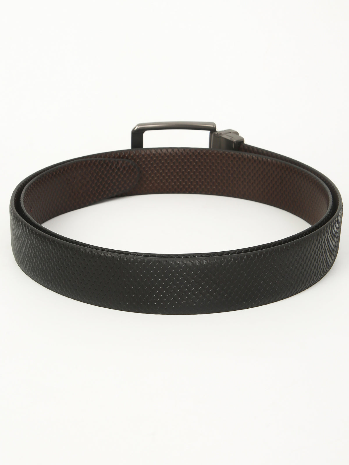 Fish Scale Reversible Leather Belt – Genuine Leather Craft with Imported Buckle