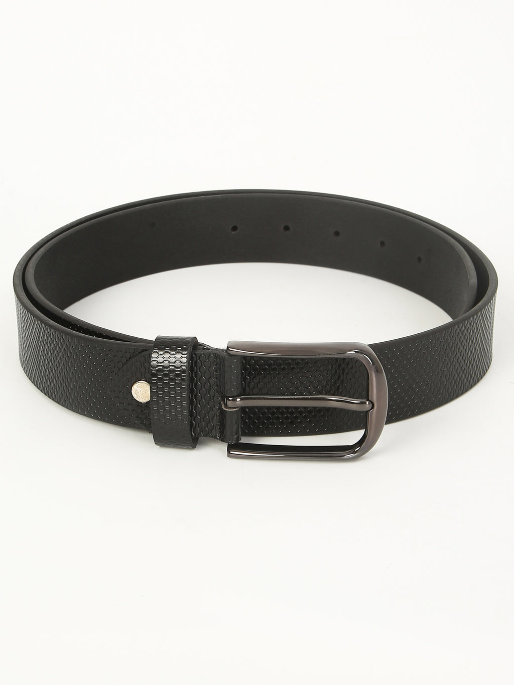 Orbit Black Formal Genuine Leather Belt with Imported Buckle