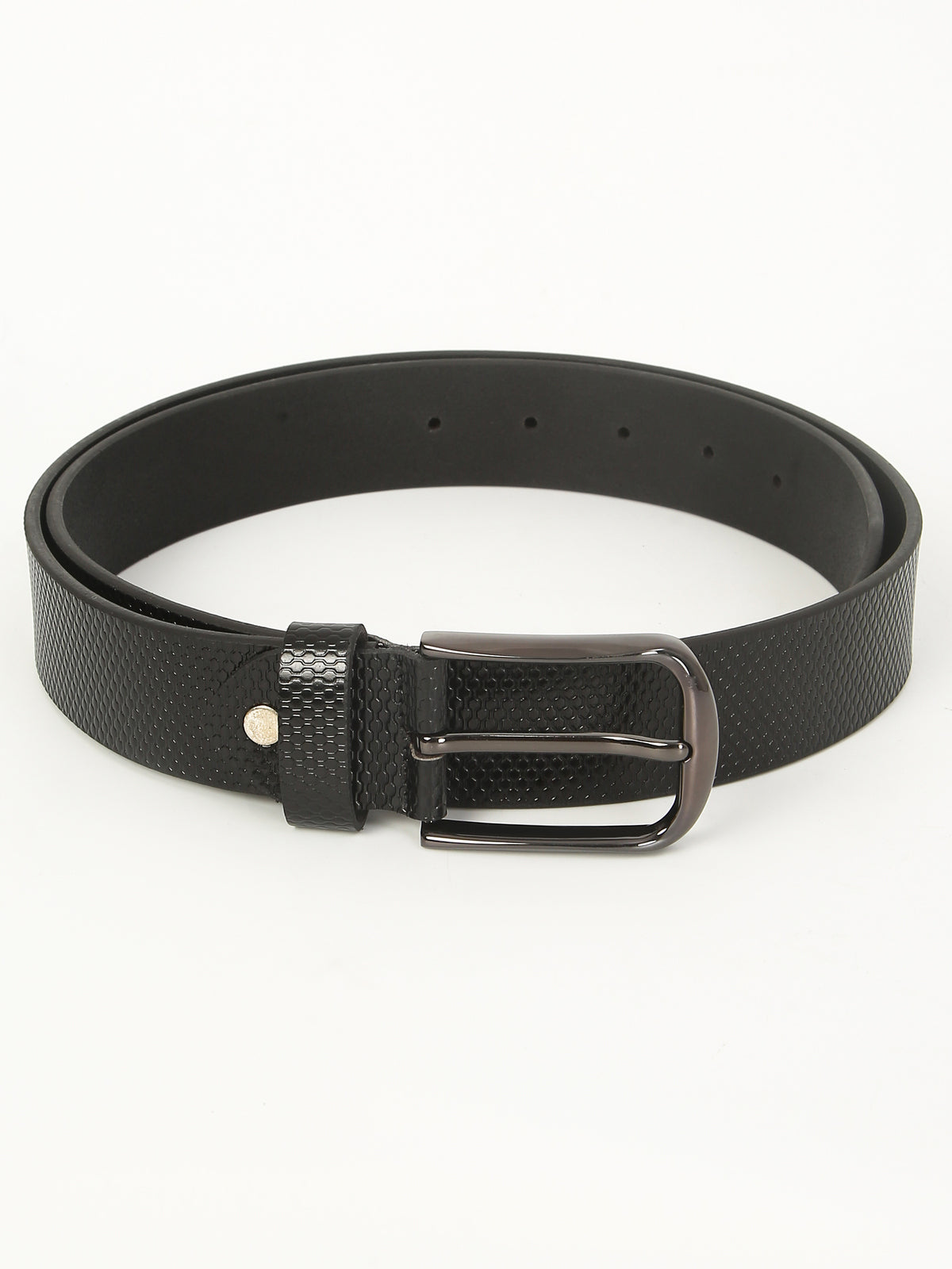 Orbit Black Formal Genuine Leather Belt with Imported Buckle