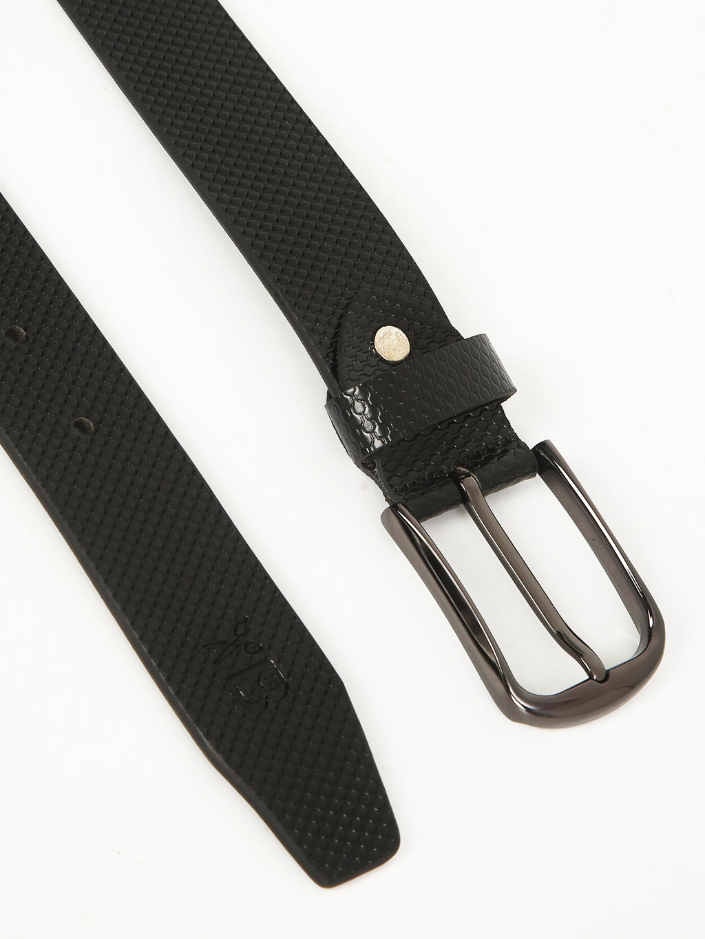 Orbit Black Formal Genuine Leather Belt with Imported Buckle