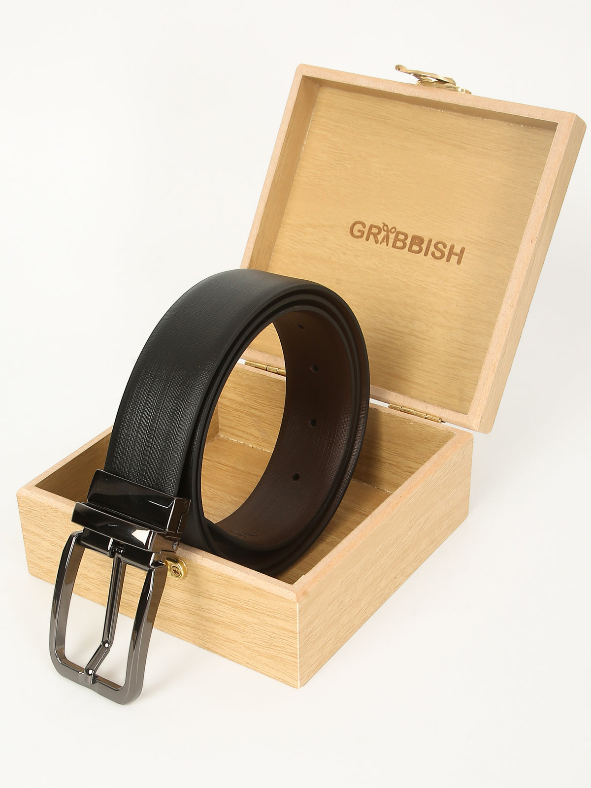 Crossliner Reversible Leather Belt – Genuine Leather, Imported Buckle Elegance