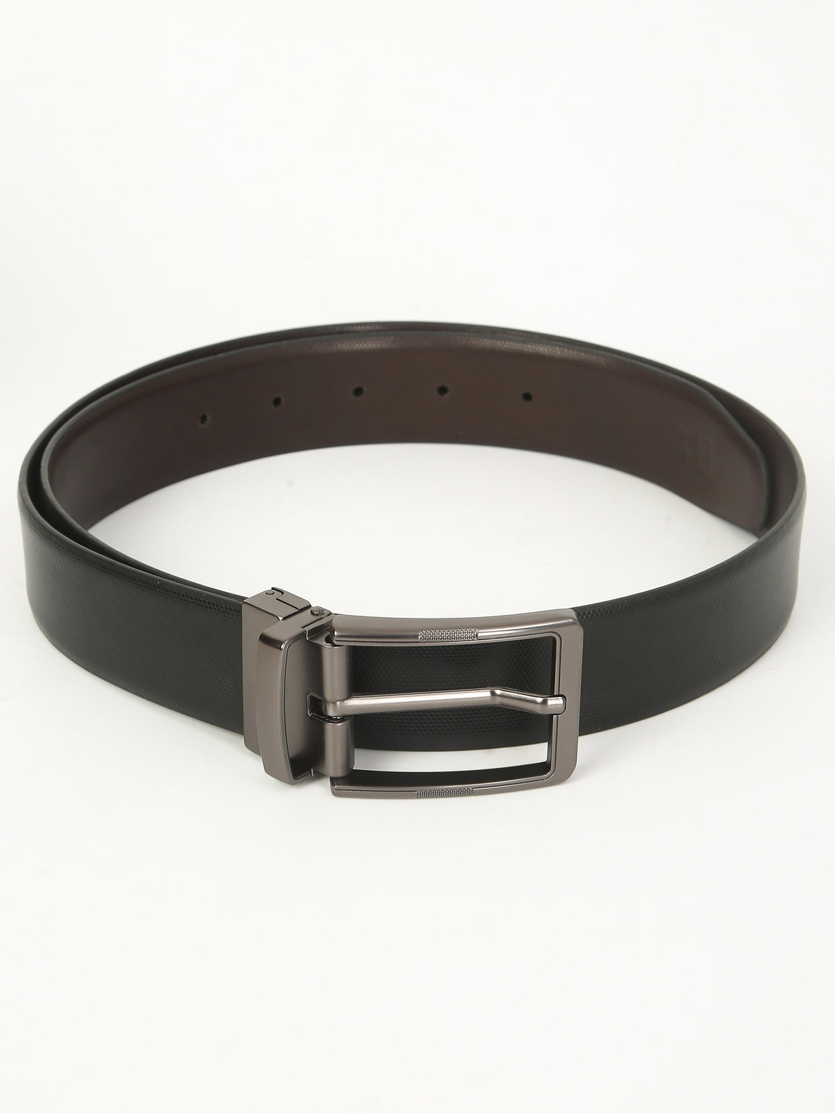 Pentagon Luxe Reversible Leather Belt – Dual-Tone Elegance with Imported Buckle