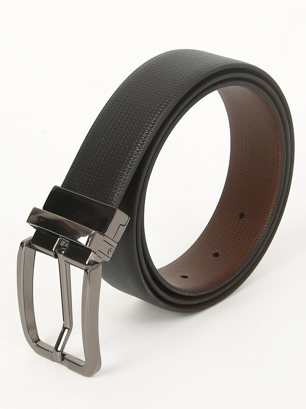 Honey Print Reversible Leather Belt – Genuine Leather with Imported Buckle