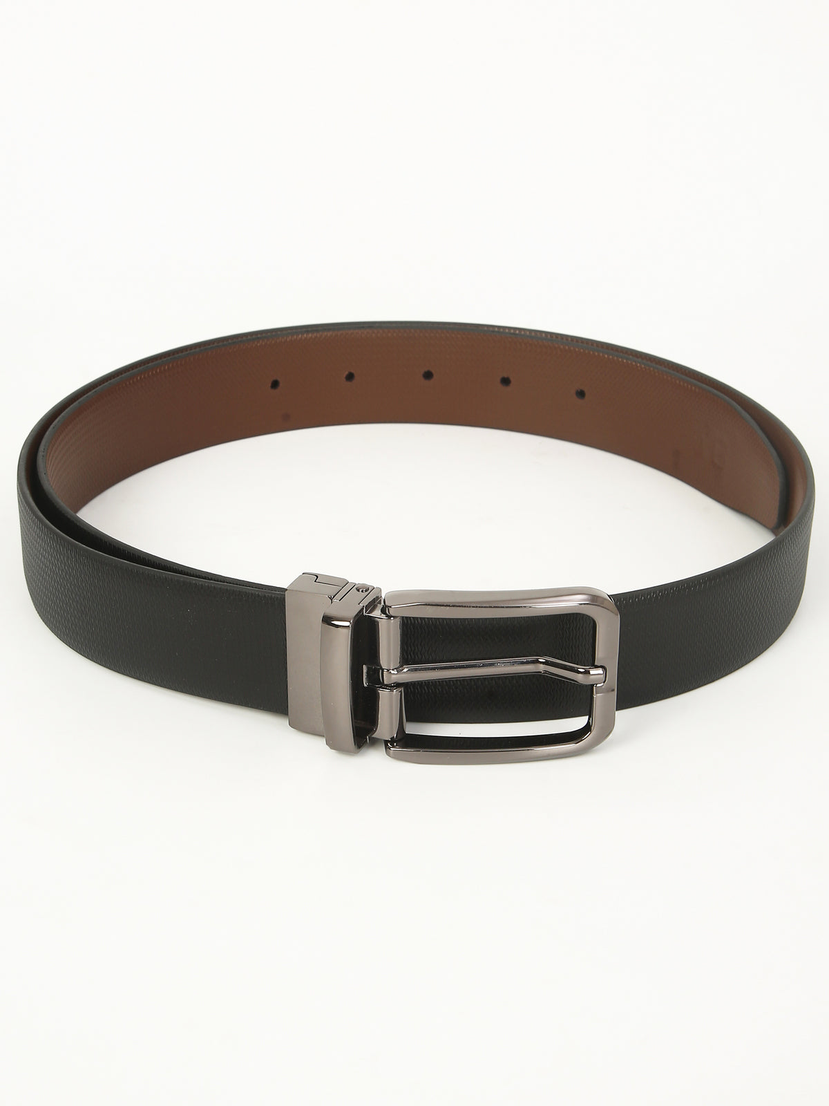 Honey Print Reversible Leather Belt – Genuine Leather with Imported Buckle